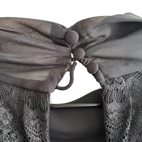 White House Black Market Lace Halter Jumpsuit Size 8 Cocktail Party Evening - Picture 9 of 16